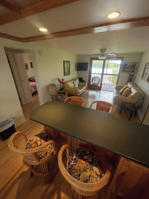 Living area - Everglades city condo with water view
(Ochopee)