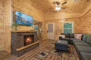 Ferienhütte, 1 Schlafzimmer | Wohnbereich
