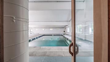 Indoor pool, a heated pool