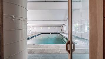 Indoor pool, a heated pool