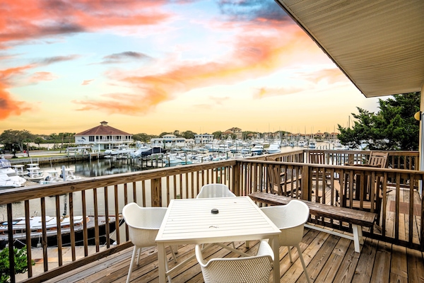 Traditionel studiolejlighed - balkon - udsigt til havn | Terrasse/gårdhave