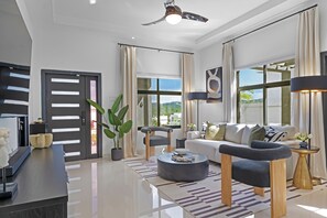 Smart TV, books, stereo