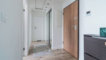 Family Apartment, 2 Bedrooms, Balcony, Tower | Laptop workspace, iron/ironing board, free WiFi, bed sheets