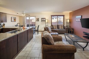 TV, computer monitors - Private Hot Tub | Nestled in Towering Slickrock | Near Ntl Parks (Moab)