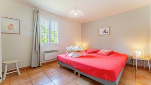 2 bedrooms, iron/ironing board, travel crib, WiFi