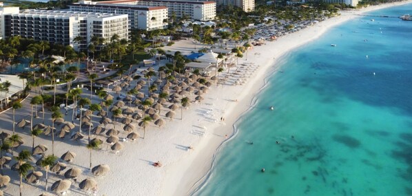 Sun loungers, beach towels