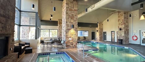 Indoor pool, a heated pool
