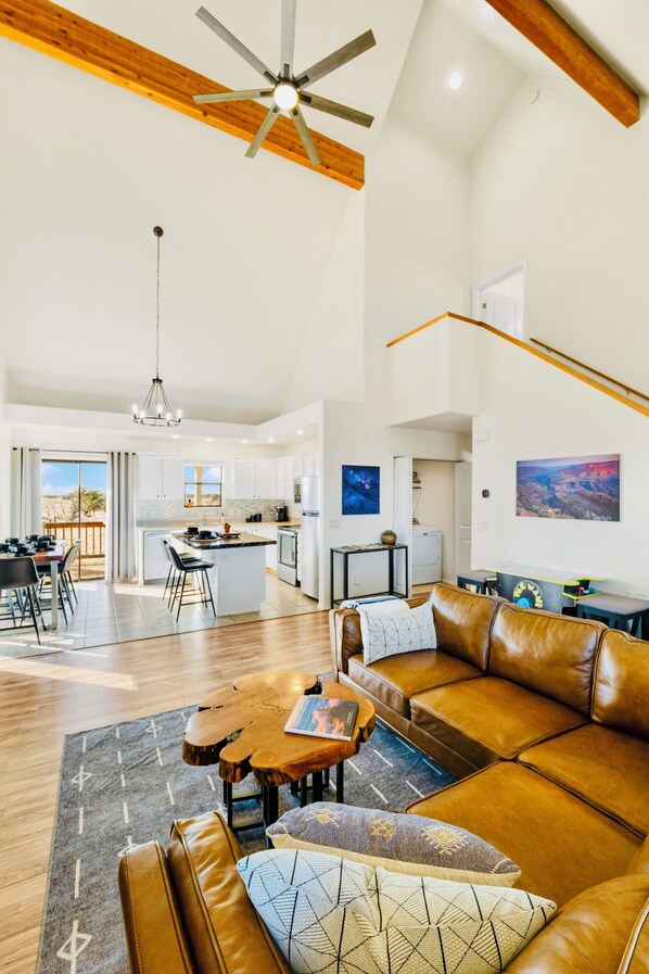 Fireplace, video games, books