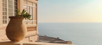 Peaceful garden apartment on Mont Boron spectacular sea view. Brand new renov.