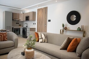 Luxury Apartment, Balcony, Garden View | Living area - BelRose Place (Accra)