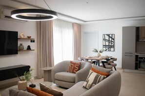 Luxury Apartment, Balcony, Garden View | Living area - BelRose Place (Accra)