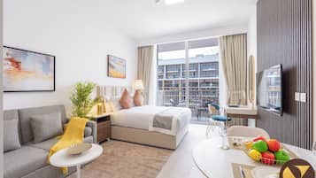 Luxury-Studio | Zimmersafe, Babybetten, kostenloses WLAN, Bettwäsche