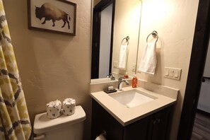 Douche, séchoir à cheveux