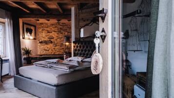 Luxury Double Room, Balcony, Pool View | Blackout drapes, soundproofing, iron/ironing board, free WiFi
