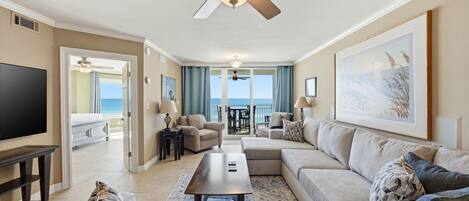 Condo, Multiple Beds (SeaSpray East 624-Gulf Front) | Living area
