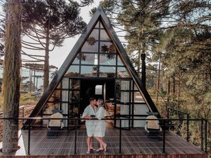 Comfort Chalet | 2 bedrooms, individually decorated, free WiFi, bed sheets - Chalé Verde da Serra (Urubici)