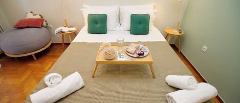 1 غرفة نوم ومكتب وواي فاي مجانًا وملاءات أسرّة