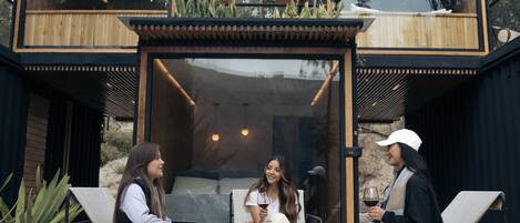 Habitación familiar, vistas al lago | Terraza o patio