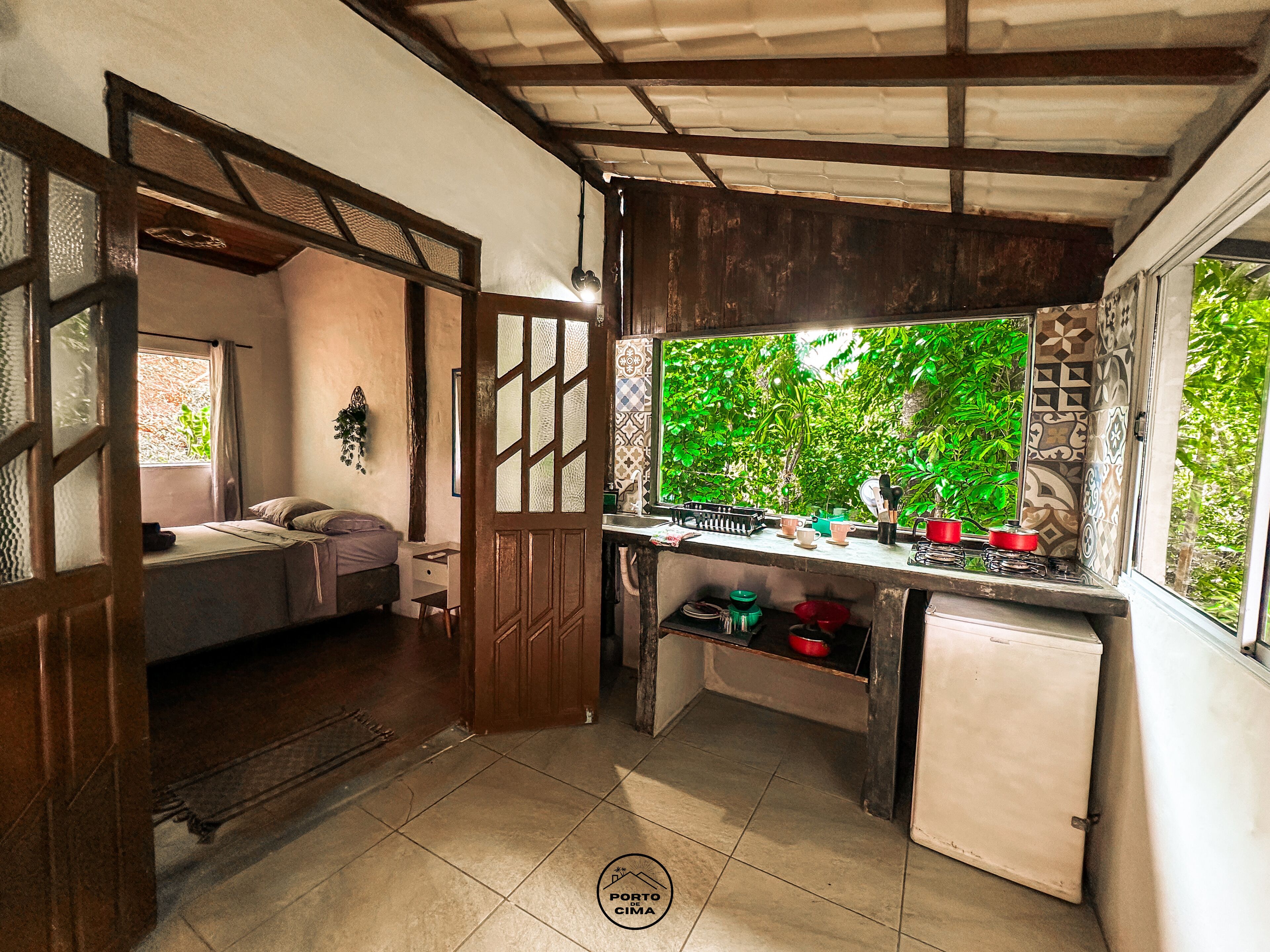 Casa, 1 habitación, cocina, vistas al jardín | Cocina privada