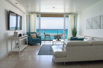 Beach Front spectacular view  2-bedroom condo ESJ Towers