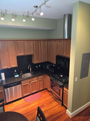 Microwave, oven, stovetop, dishwasher - Private/Cozy 2-bedroom, 2-bath condo excellent location in heart of NE D.C. (Washington)