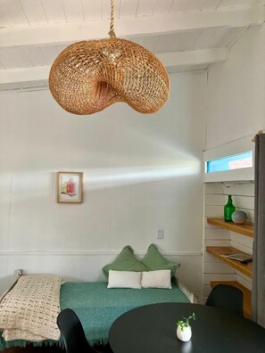 1 bedroom, WiFi, bed sheets - Cozy studio BRISA in La Pedrera with AC, WiFi, front deck on a garden (La Pedrera)