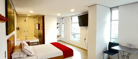 1 habitación y espacio para trabajar con laptop