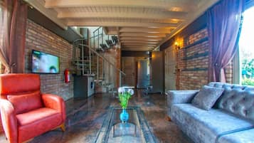 Smart TV, fireplace, printers