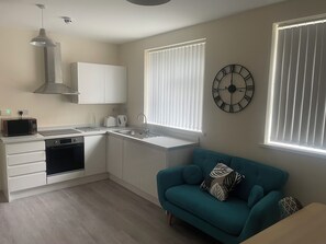 Lägenhet Standard - 1 dubbelsäng | Vardagsrum | Tv