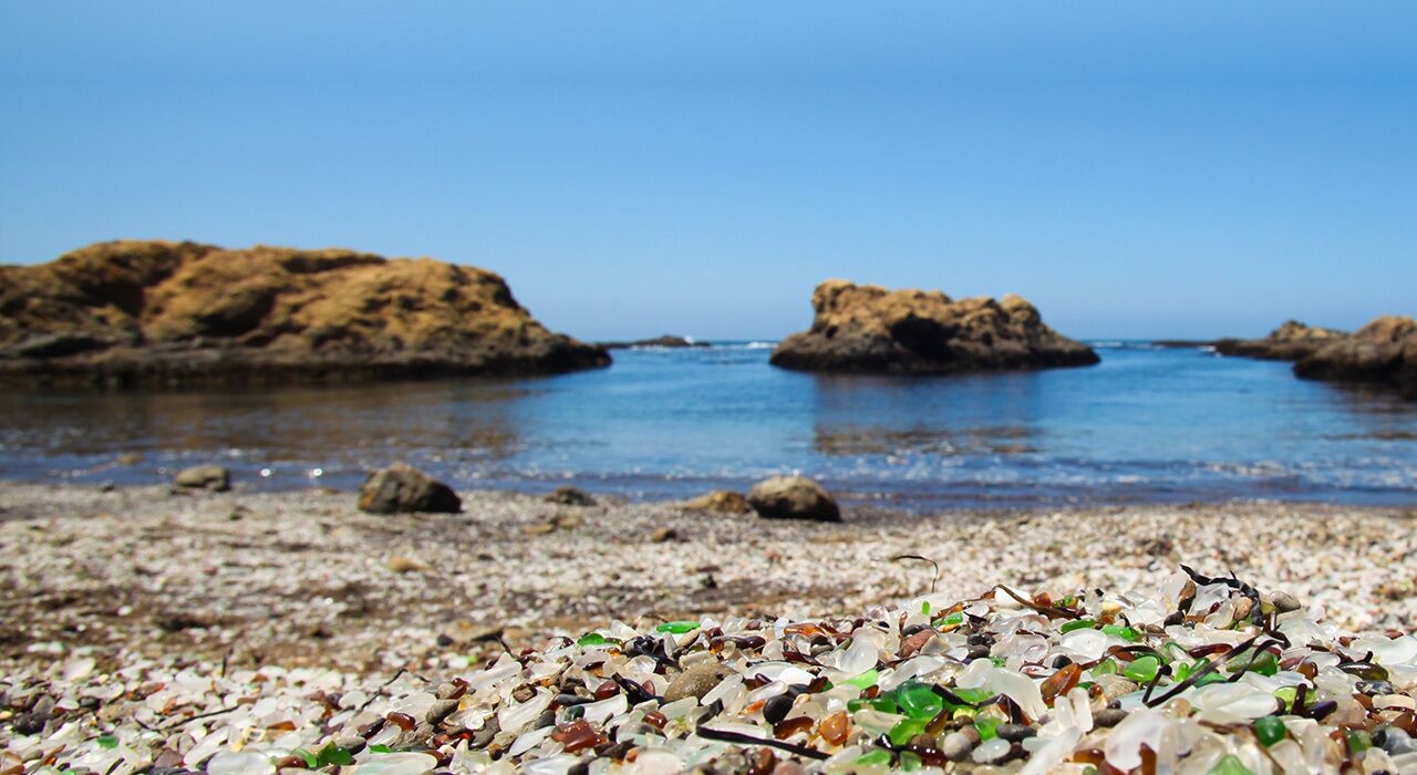 On the beach, beach towels