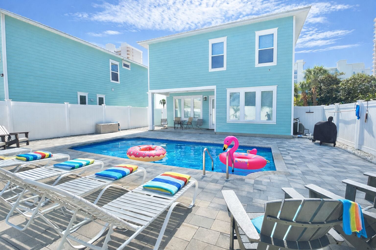 A heated pool