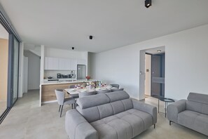 Smart TV, music library, video library