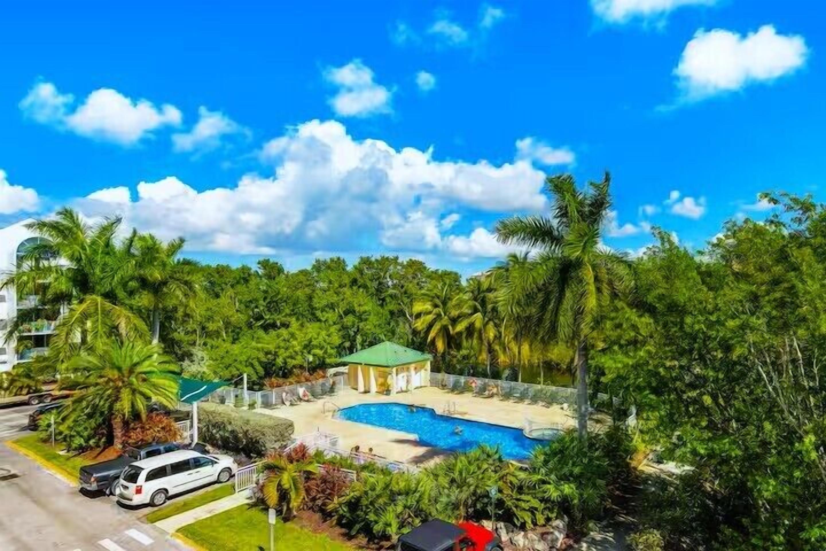 Een verwarmd zwembad