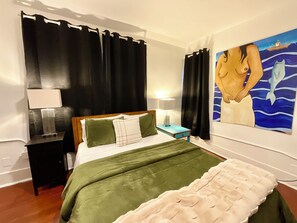 2 bedrooms, iron/ironing board, WiFi, bed sheets