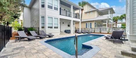 Una piscina riscaldata