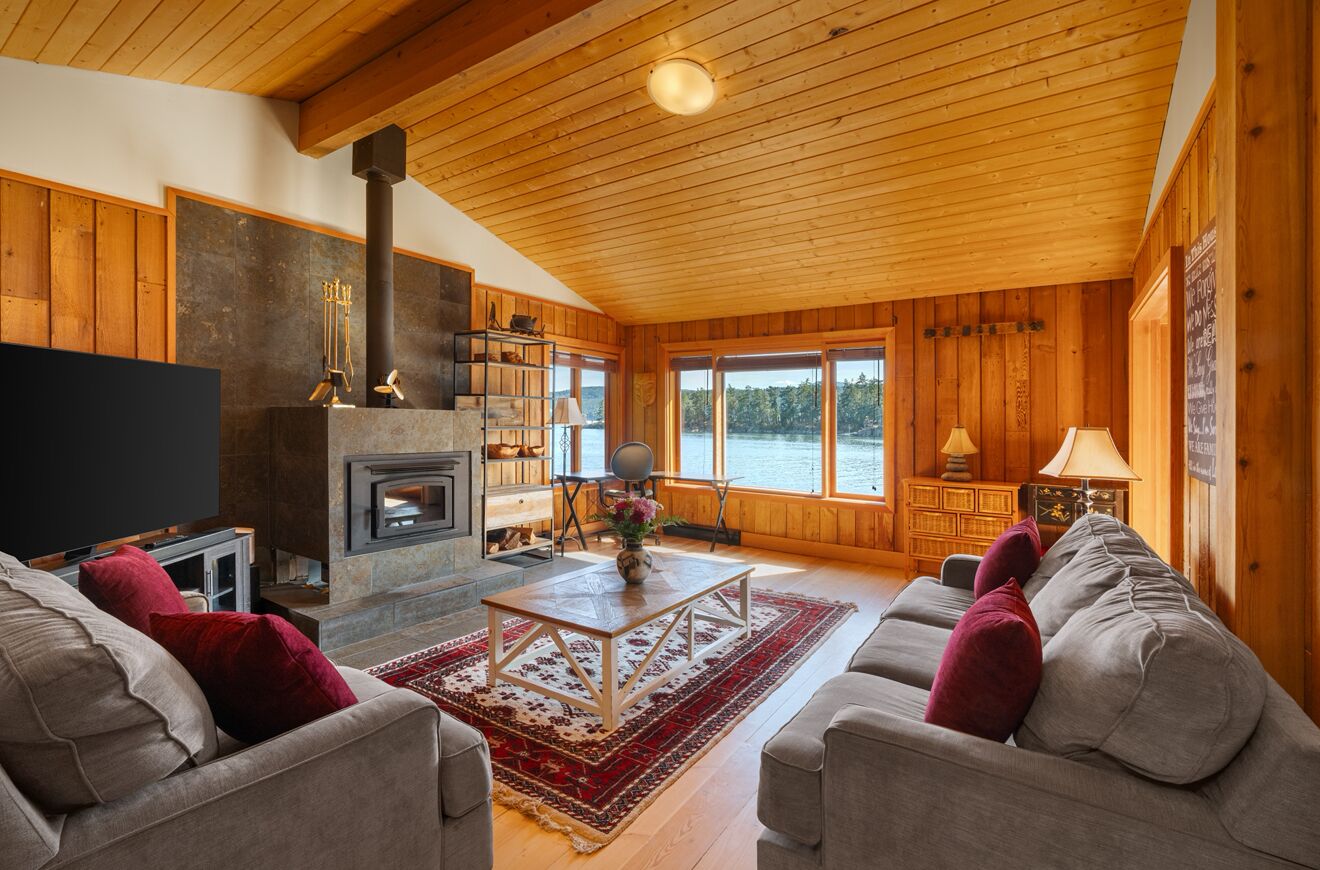 TV connectée, cheminée