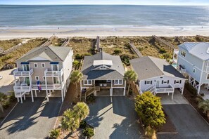 Exterior - Dogtor's Inn by Brunswick Vacation Rentals: Oceanfront 3BR Home & Pet Friendly (Ocean Isle Beach)