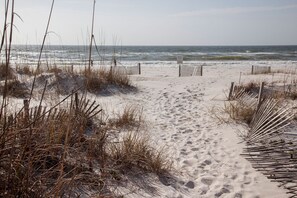 On the beach