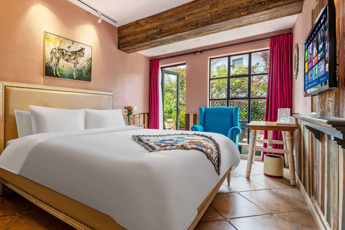 Romantisches Doppelzimmer, Gartenblick