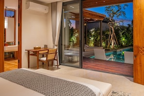 4 bedrooms, in-room safe, desk, free WiFi - Narawangsa Villa | 4br | Rooftop West Coast View (Kerobokan)