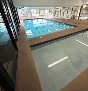 Indoor pool, outdoor pool