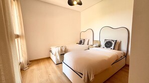 2 habitaciones, tabla de planchar con plancha y wifi gratis
