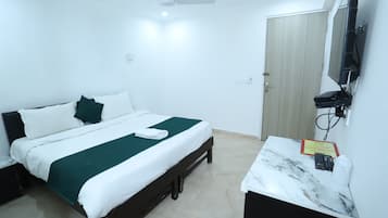 Classic Room | Desk, laptop workspace, soundproofing, iron/ironing board