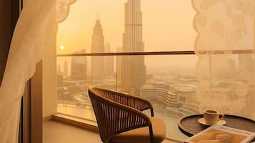 Luksus-lejlighed - 2 soveværelser - parkudsigt | Udsigt fra balkon