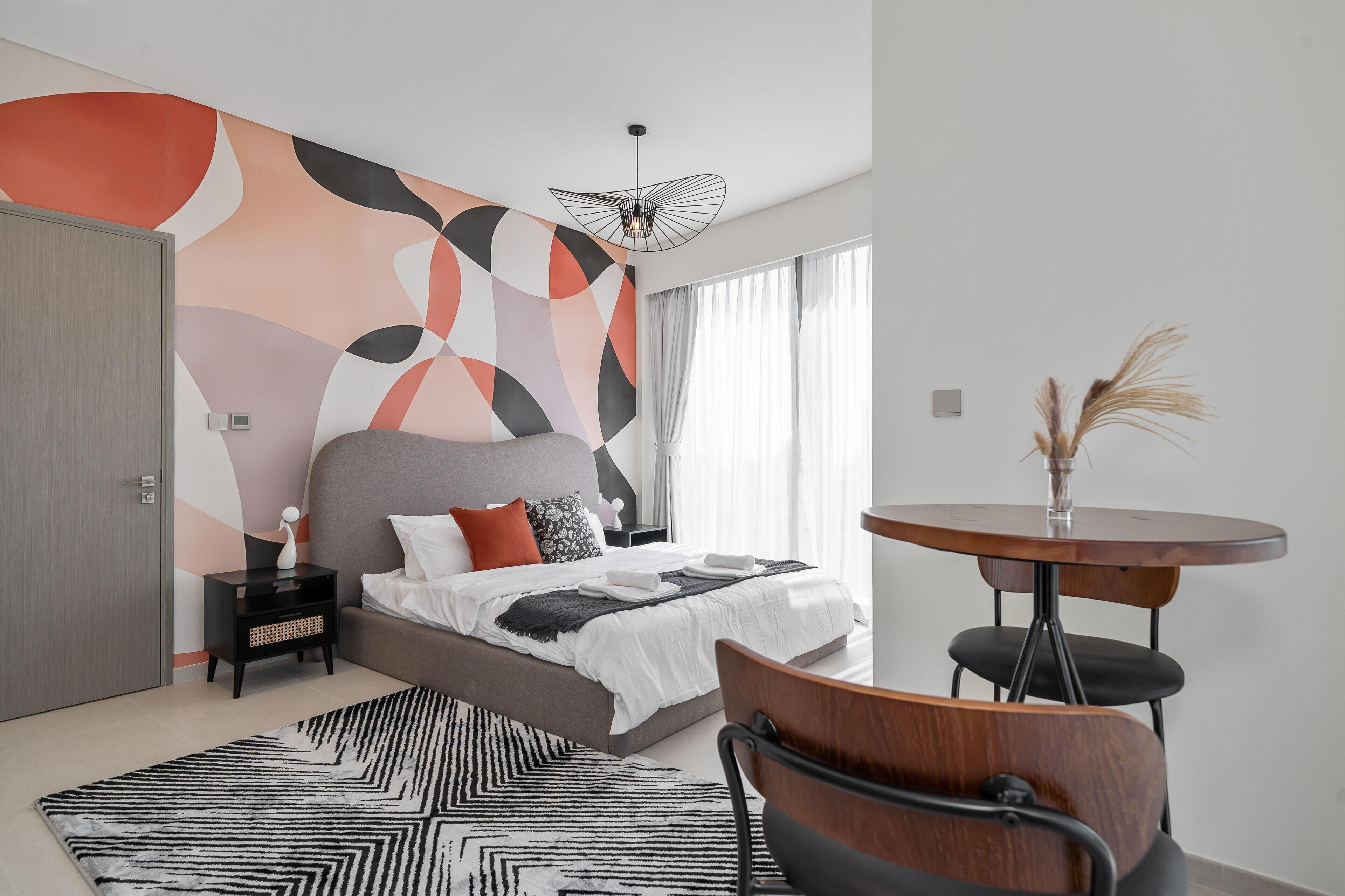 Appartement luxueux, 2 chambres, vue sur la ville | Fer et planche à repasser, accès au Wi-Fi (inclus)