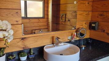 Secador de pelo, toallas, papel higiénico