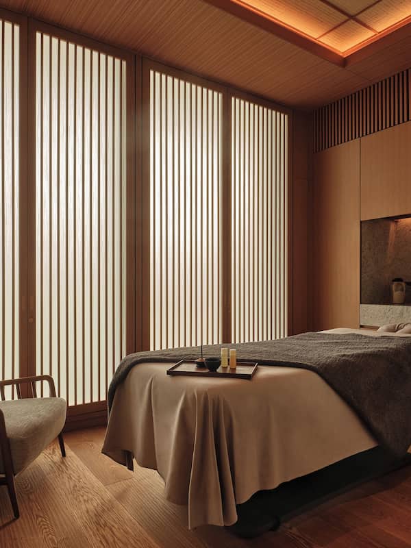 Salas para tratamentos a dois, sauna seca, sauna a vapor