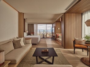 Suite – junior, 1 kingsize-seng (Osaka Castle View) | Italienske Frette-laken og sengetøy av topp kvalitet