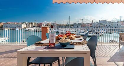 Schöne Wohnung für 6 Gäste mit W-LAN, Klimaanlage, TV, Terrasse und Panoramablick