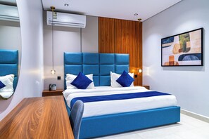 Premium bedding, free WiFi, bed sheets